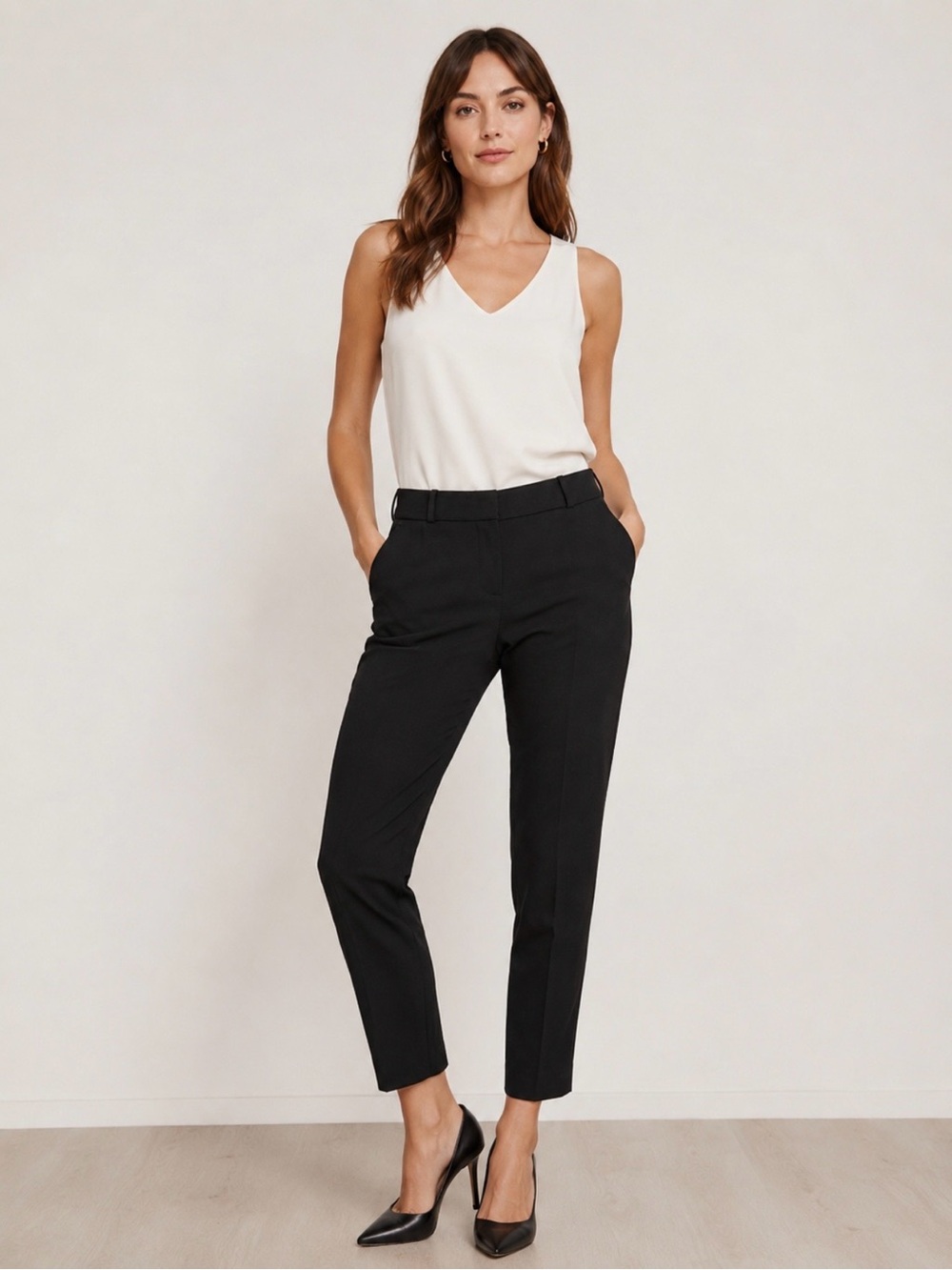 kate spade Black Tailored Ankle Pants